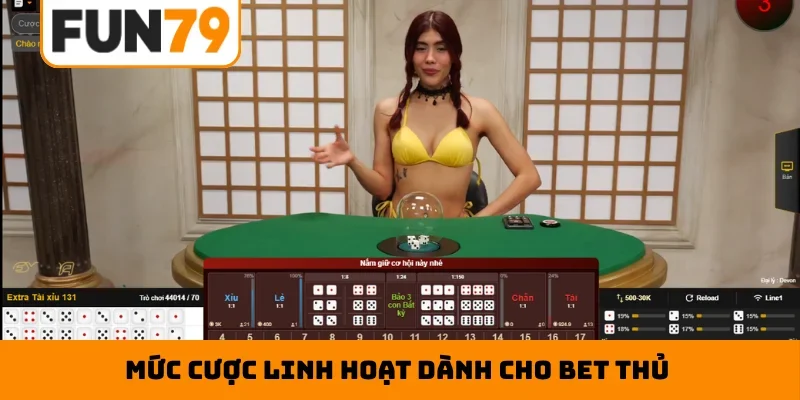 Mức cược linh hoạt dành cho bet thủ