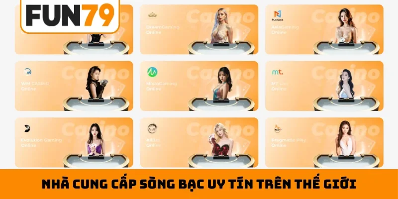Nhà cung cấp sòng bạc uy tín trên thế giới