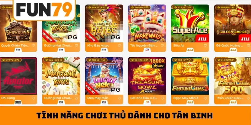 Tính năng chơi thủ dành cho tân binh