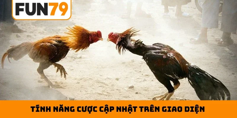 Tính năng cược cập nhật trên giao diện